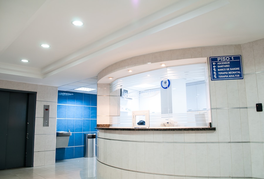 Modern clinic consultation room with natural light